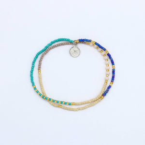 Monte Carlo Surf Bracelet, Beaded Bracelet, by Koh Surf: Green