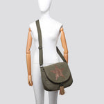 2254 Canvas Star Crossbody Bag: DGREY
