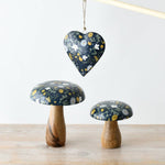 Metal Floral Hanging Heart 10cm