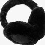 Ozzie Black Faux Fur Earmuffs: One-size