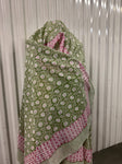 100% Cotton screen print shawl/scarf  with natural dye...