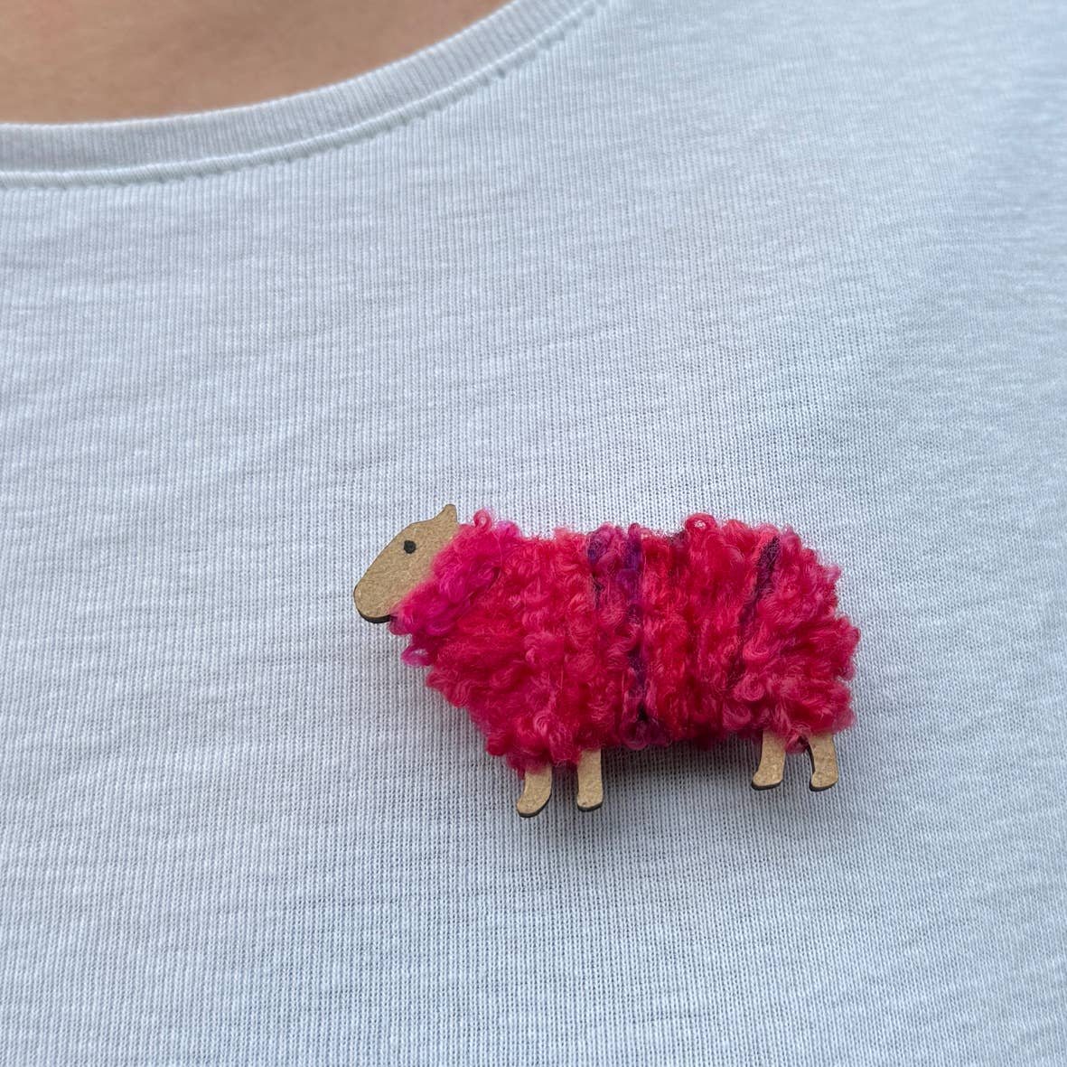 Woolly Ewe Brooch -ALBA