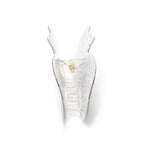 Pearlescent cat shaped hair clamp 8cm