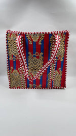 100% Cotton Kantha Quilted Boho Tiger Reversible Tote Bag