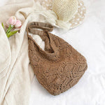 Plain Mono Shoulder Crochet Bag Hobo bag -9420