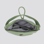 25015 Faux Leather Shoulder Bag: Green