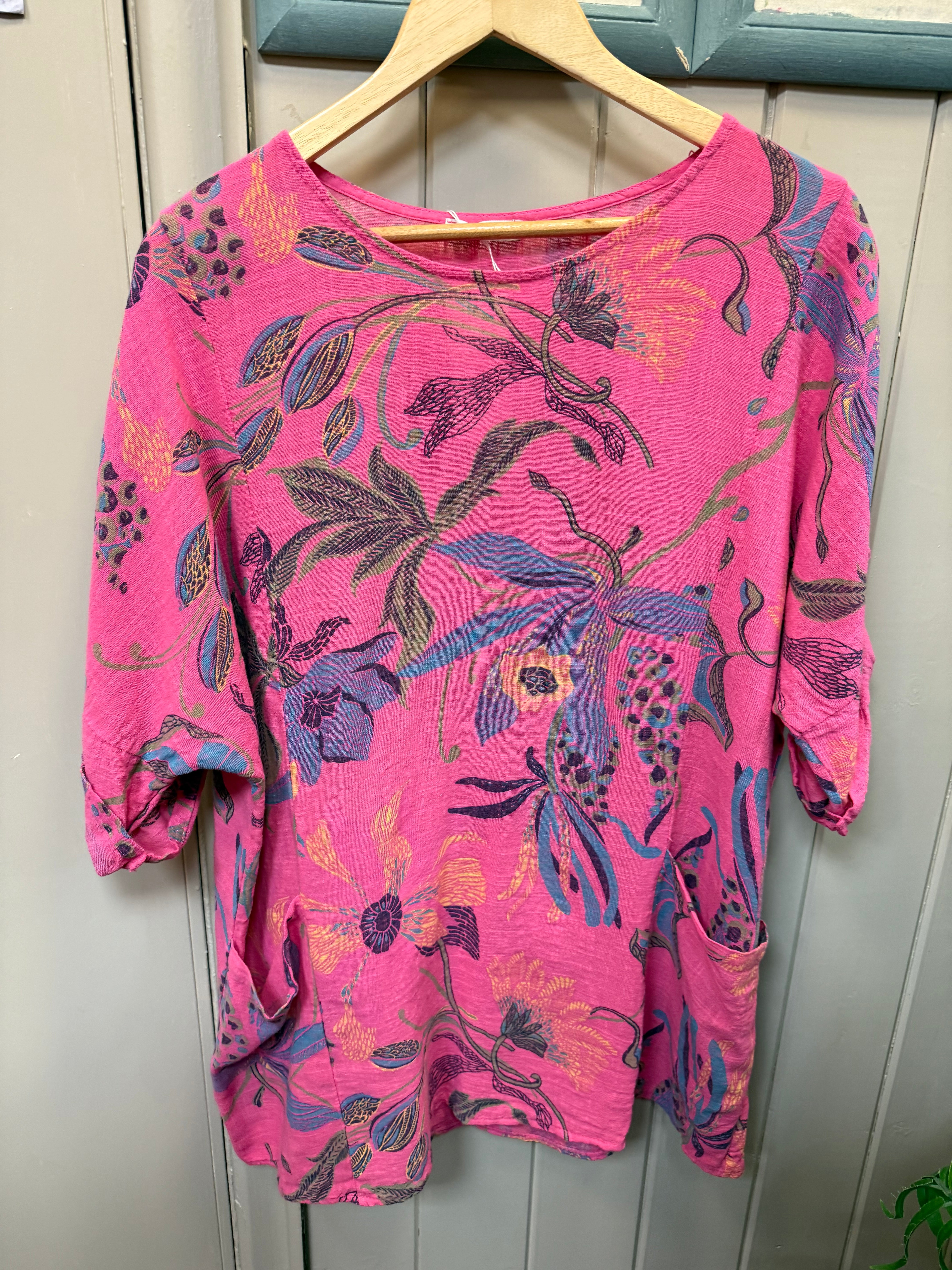 Boho Floral Pocket Tunic