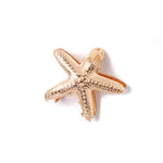 Starfish shaped metal hair clamp