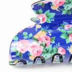 Floral Print Acrylic Clamp 6.5cm