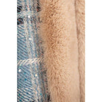 Super Warm Tassel Cape With Sparkly Sequin Detail PE906: Baby Blue