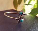 Turquoise Heart Silver Bracelet