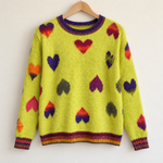 Colourful Heart Knit Jumper