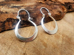 Boho Silver Hoop Earrings / Brass / Small Hoops / Ethnic Boho Classic Bohemian Chic Gold Gypsy Spiral Hippie Festival