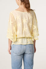 Sheer Star Top