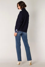Stein Ribbed Baggy Polo Jumper