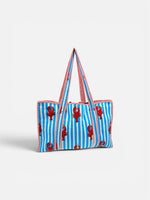 100% Cotton Kantha Quilted Boho Reversible (Small) Tote Bag