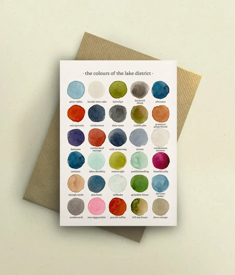 The Colours of the Lake District Greetings Card