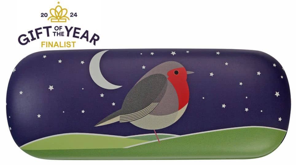 Night Robin Glasses Case & Premium Cloth