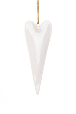 Slim White Heart Large