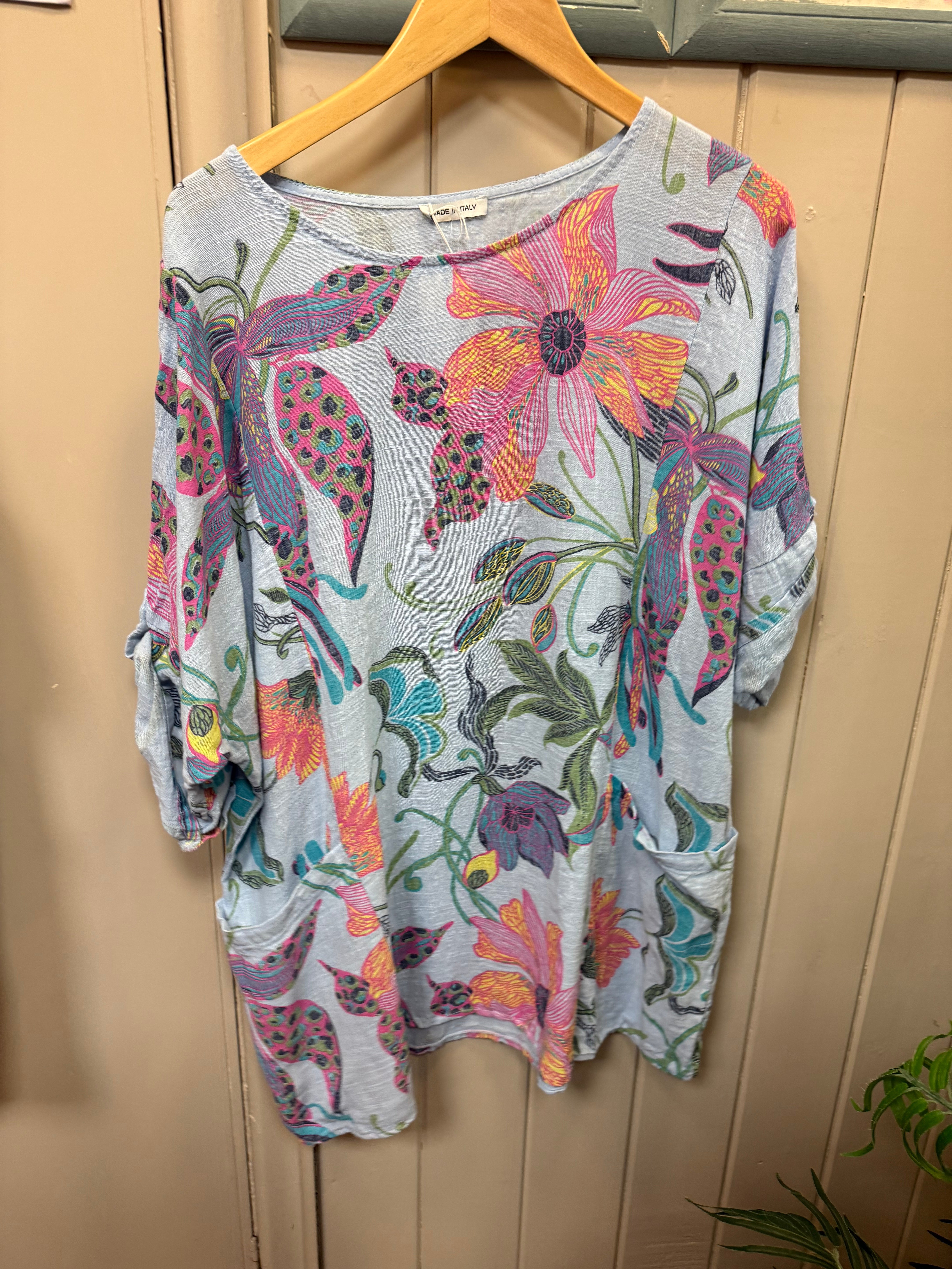 Boho Floral Pocket Tunic