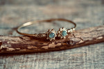 Labradorite Brass Bracelet