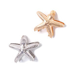 Starfish shaped metal hair clamp
