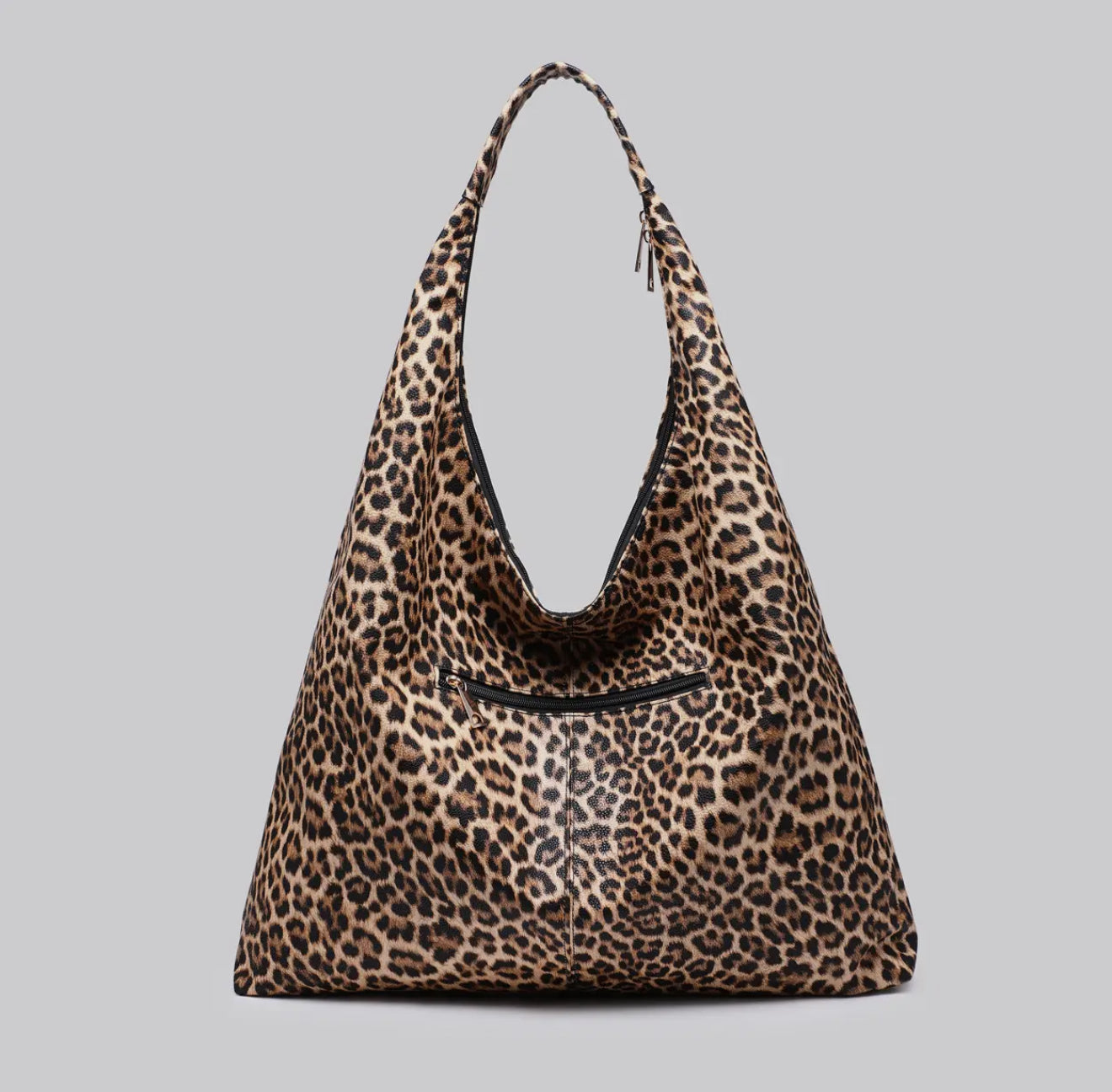🐆 Leopard Print Slouch Bag