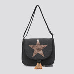 2254 Canvas Star Crossbody Bag: DGREY