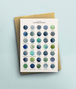 The Colours of Swimming in the Lakes Greetings Card