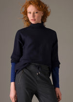 Stein Ribbed Baggy Polo Jumper