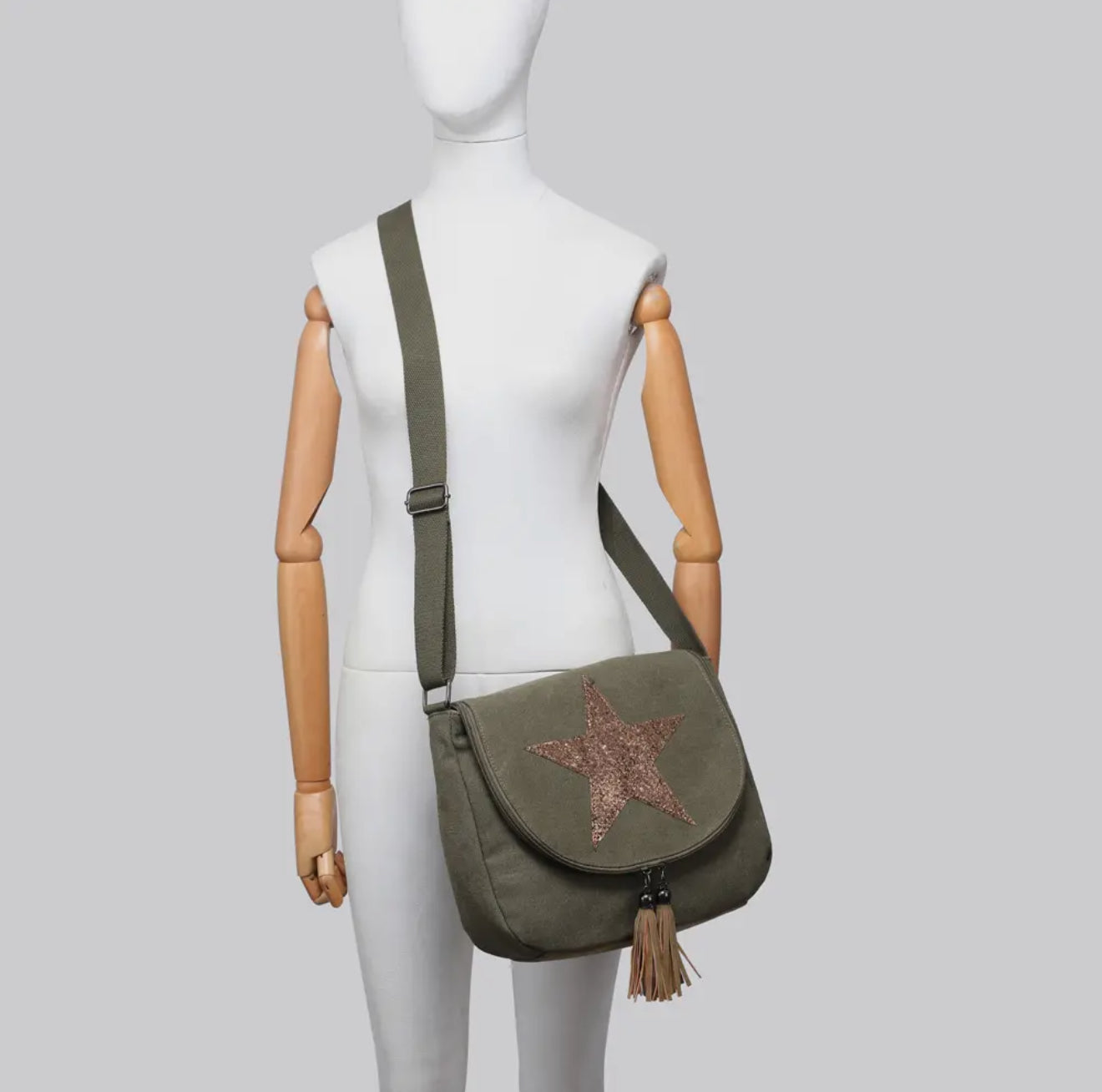 ⭐ Canvas Star Crossbody Bag