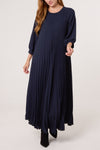 Pleated Maxi Dress