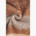 Blair Neutral Colour Block Stripe Heavyweight Scarf: One-size