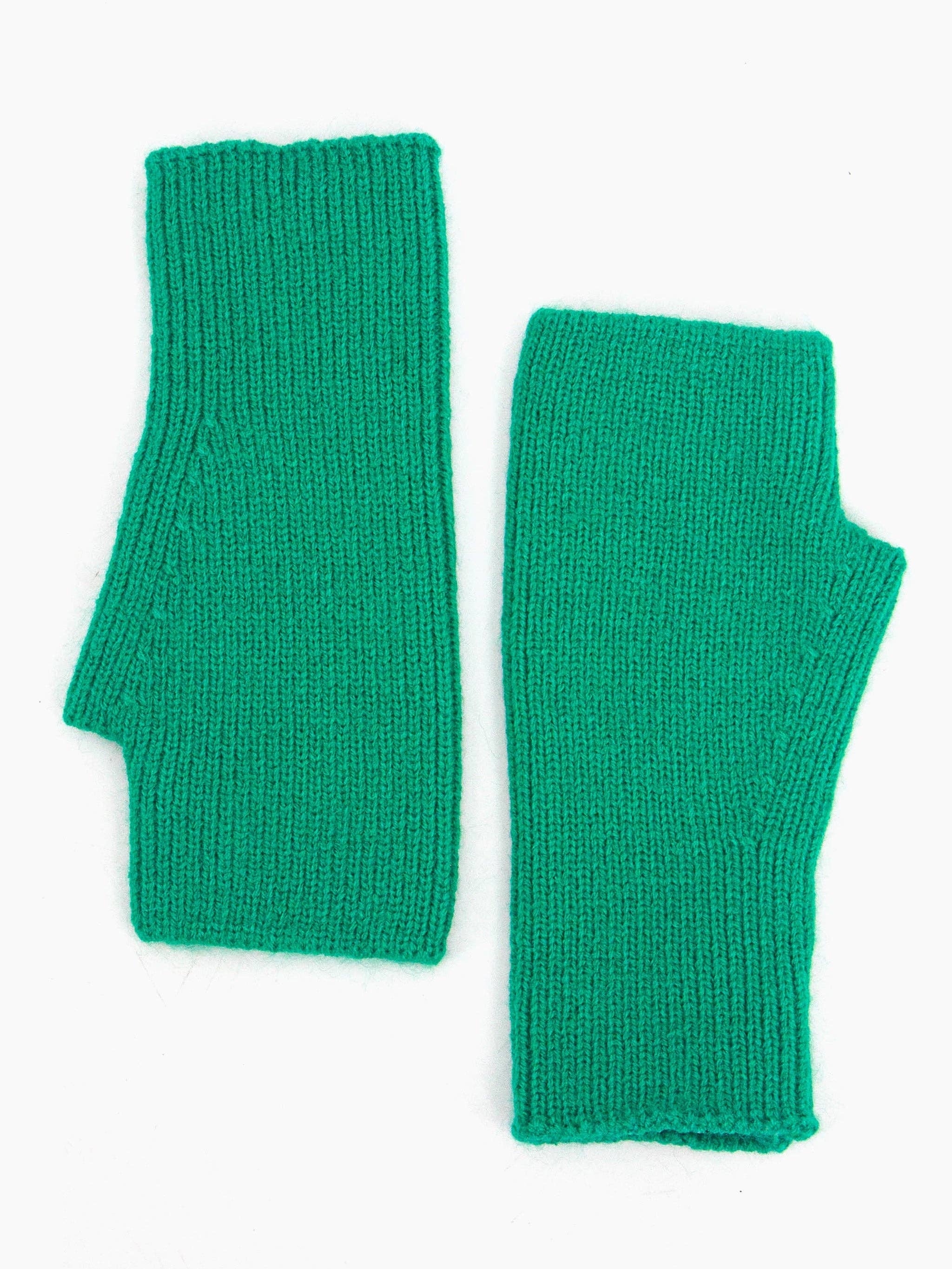 Dylan Wrist Warmers - Green, Knitted: One-size