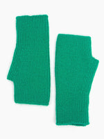 Dylan Wrist Warmers - Green, Knitted: One-size