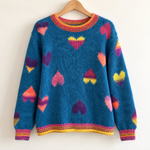 Colourful Heart Knit Jumper