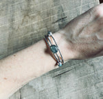 Adjustable Turquoise Silver Bracelet