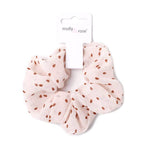 Polka dot print scrunchie.