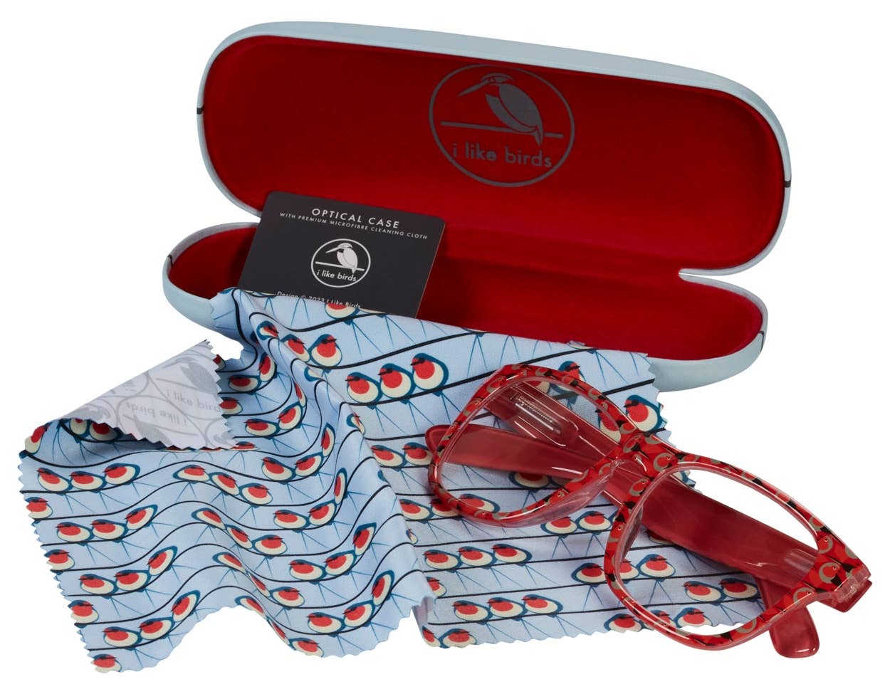Swallow Glasses Case & Premium Cloth