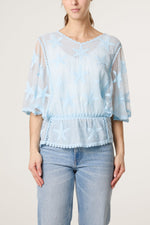 Sheer Star Top