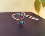 Turquoise Heart Silver Bracelet