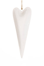 Slim White Heart Large