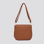 Vegan Leather Crossbody Bag # JNY3351S2526: BROWN