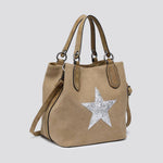 2290 Canvas Star Tote Bag: BLACK