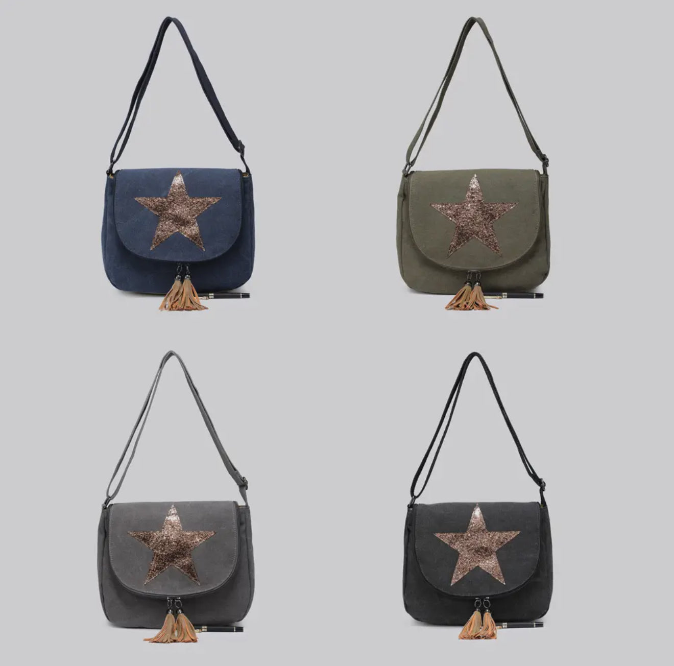 ⭐ Canvas Star Crossbody Bag