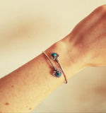 Turquoise Heart Silver Bracelet