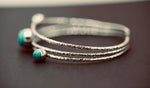 Adjustable Turquoise Silver Bracelet