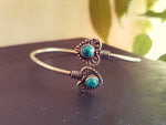 Turquoise Heart Silver Bracelet