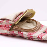 Natural Cotton Cross-Body Bags: Grey & White