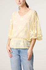 Sheer Star Top
